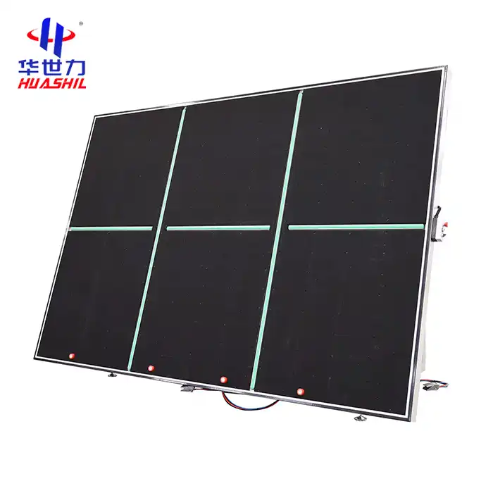 Glass breaking table